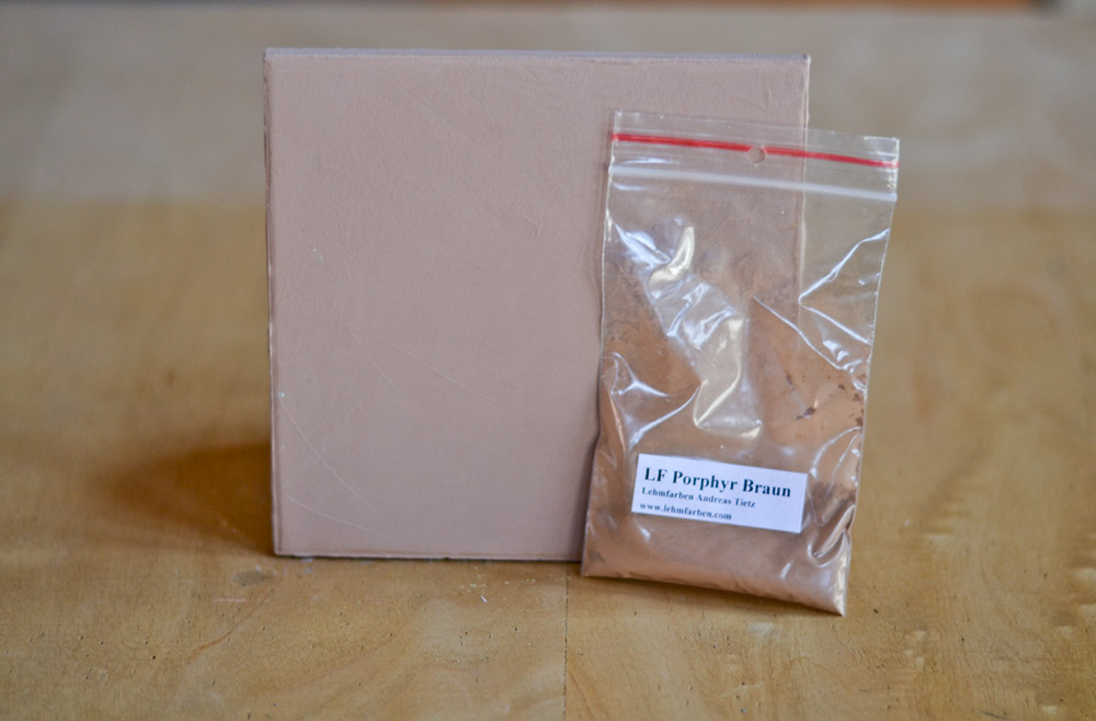 Bild 1 von Lehmfarbe Porphyr Braun samtrau  / (Menge) 1,0 kg