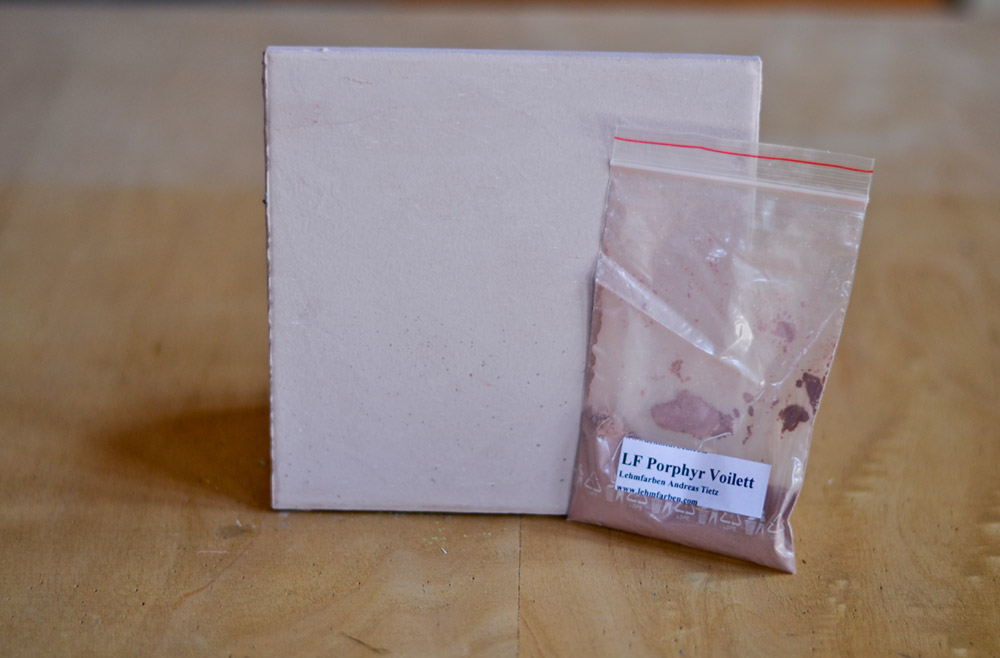 Bild 1 von Lehmfarbe Porphyr Violett samtrau  / (Menge) 0,25 kg