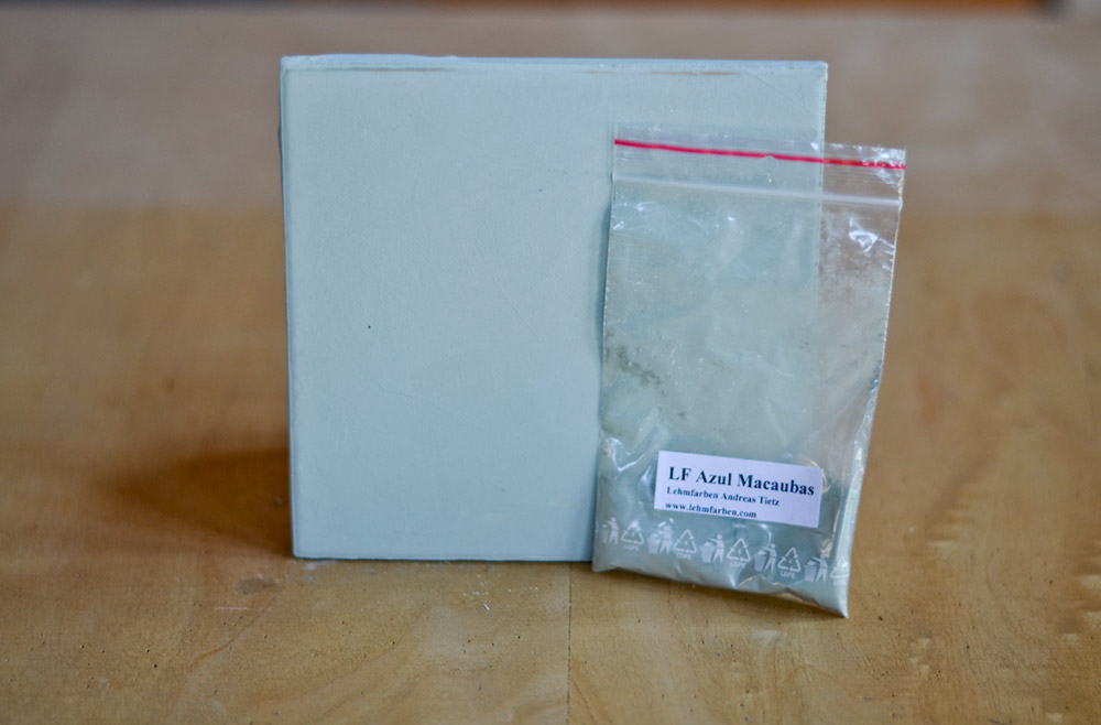 Bild 1 von Lehmfarbe Azul Macaubas 2.0 samtrau (Türkis-Grau)  / (Menge) 0,5 kg